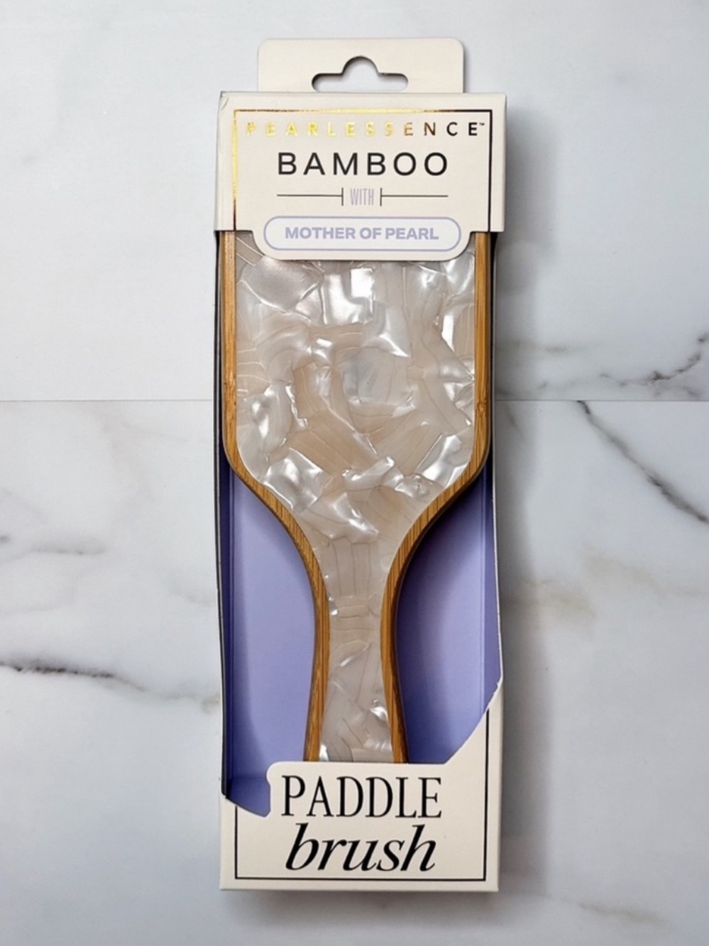 🆕 Pearlessence | Bamboo Paddle Brush With Mother Of Pearl!